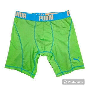 Puma Men's Bodywear boxer briefs 9" inseam neon Medium NWOT